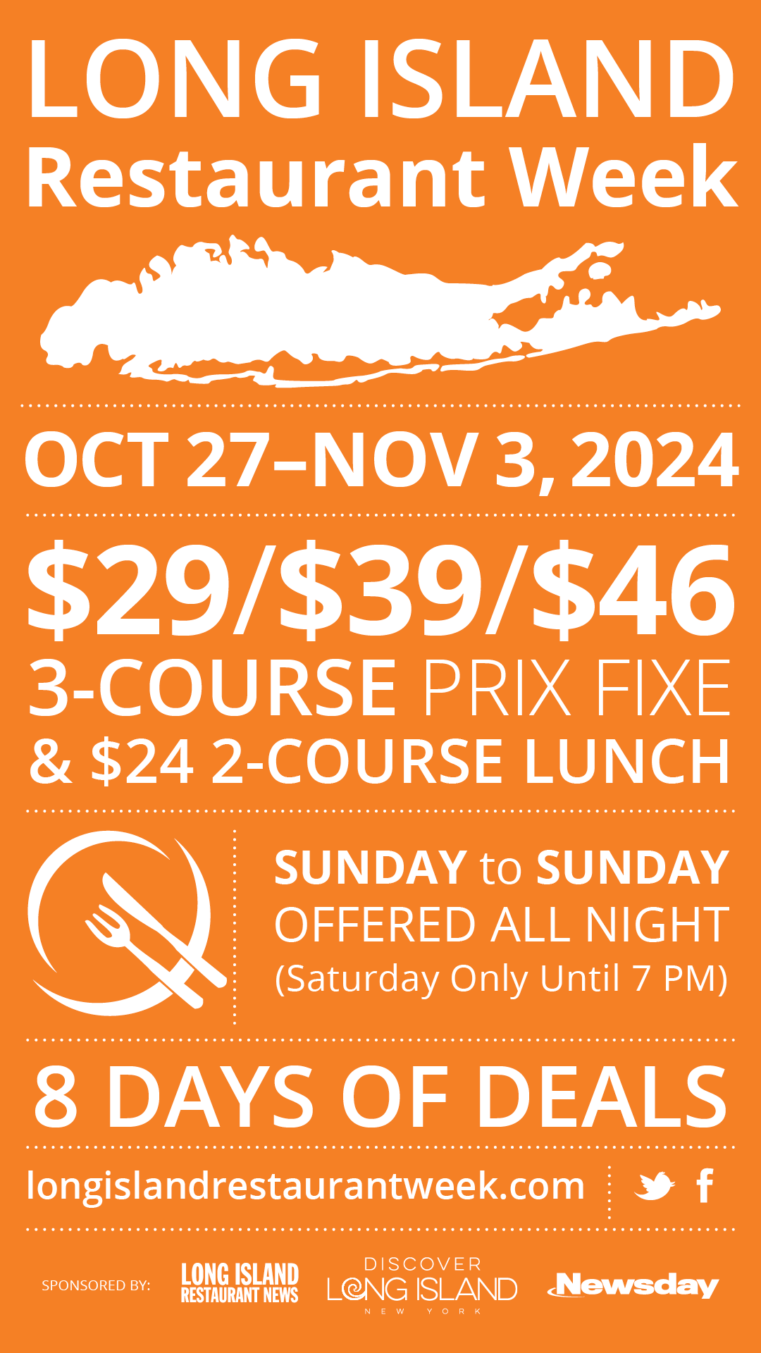LIRW Marketing Materials Long Island Restaurant Week