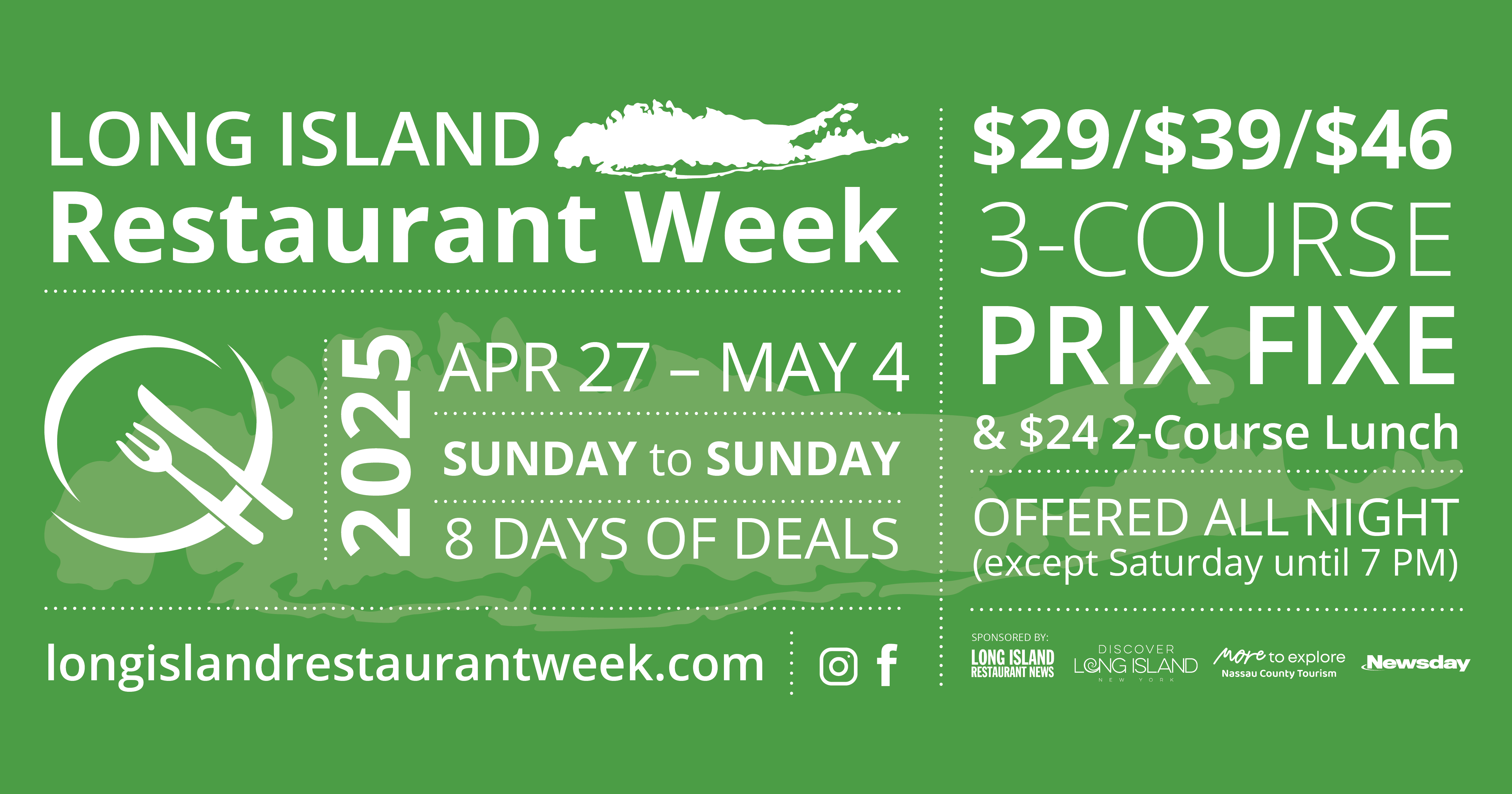 LIRW Marketing Materials Long Island Restaurant Week